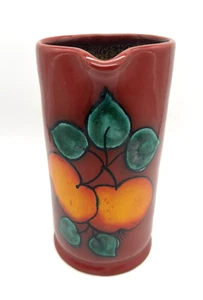RARO Gmundner Keramik Austria Fruta de Manzana Roja - Jarra de 40 OZ 7,25" T - Imagen 1 de 10