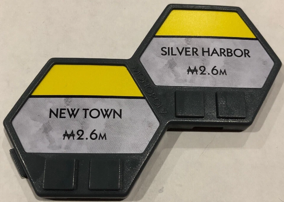 Juego de mesa Monopoly U-Build 2010 azulejo de repuesto New Town Silver Harbor Foto 1 de 1