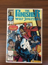The Punisher War Journal #14 Marvel January 1990 Jim Lee Cover Spiderman. VF. (N