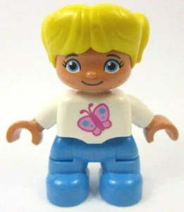Lego Duplo Kind Mädchen Ref Rosa Schmetterling 47205pb037 Set 45025 10864 10845 10819 - Bild 1 von 2