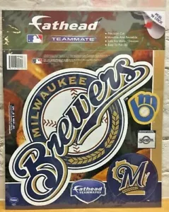 Milwaukee Brewers MLB Fathead Teammates Peel & Stick Vinyl Decal Corn Hole Decal - Picture 1 of 1