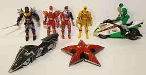 POWER RANGERS : KORAG, RED, YELLOW, GREEN RANGERS + VEHICLES (DK) - Picture 1 of 12