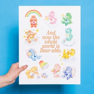 Official Care Bears Bear-able Art Print - Picture 1 of 2