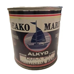 Marine Boat Enamel Quick Dry Paint Gloss Aluminum 8-Ounce 1/2 Pint Oil Base - Picture 1 of 4