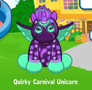 Webkinz Classic Quirky Carnival Unicorn Pet Code Only - Foto 1 di 1