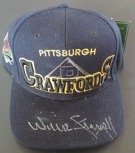 WILLIE STARGELL SIGNED PITTSBURGH CRAWFORDS NEGRO LEAGUE HAT JSA HOF 'ER RARE - Picture 1 of 5