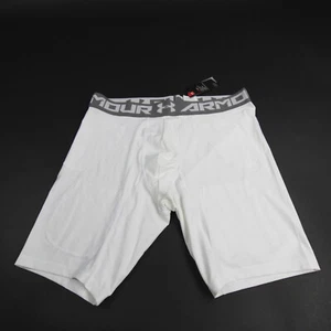 Under Armour HeatGear Compression Shorts Men's White New with Tags - Picture 1 of 7