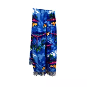KOKO KNOT Multicolor Verano Playa Envoltura Encubrimiento Con Flecos Floral Palmera - Imagen 1 de 8