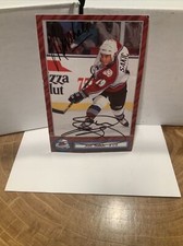 Joe Sakic Colorado Avalanche Autographed Post Card NHL Hockey 