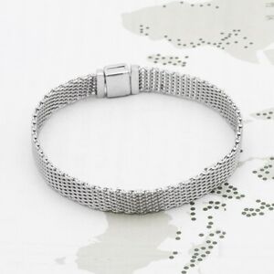 S925 Silver Bracelet Snake Chain Bangle For Silver Charm Bead Dangle Pendant c