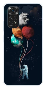 Coque en silicone imprimée compatible Xiaomi Redmi Note 11 4G Cosmonaute aux Bal - Foto 1 di 3