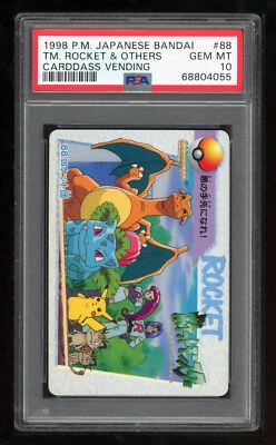 Pokemon Japanese Carddass 1998 088 Team Rocket & Others 88 Card PSA 10 68804055 - Image 1 of 2