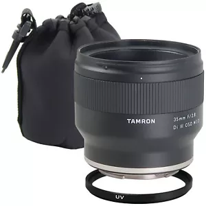 Tamron 35mm f/2.8 Di III OSD Macro Lens for Sony E with UV Filter and Lens Pouch - Picture 1 of 8