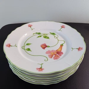 Set Of 6 Denby "Your Majesty" Floral 10 1/4" Dinner Plates - Picture 1 of 6
