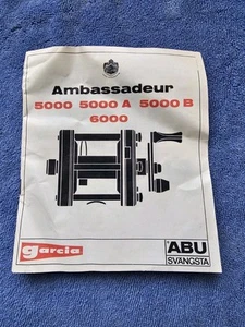 Abu Garcia Ambassadeur 5000, 5000A, 5000B, 5000C, 5001C, 6000, 6000C manual - Picture 1 of 5