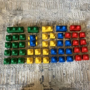 Lego Duplo Primo Lot 46 Bricks (Blocks) & Rattle Car - Picture 1 of 5