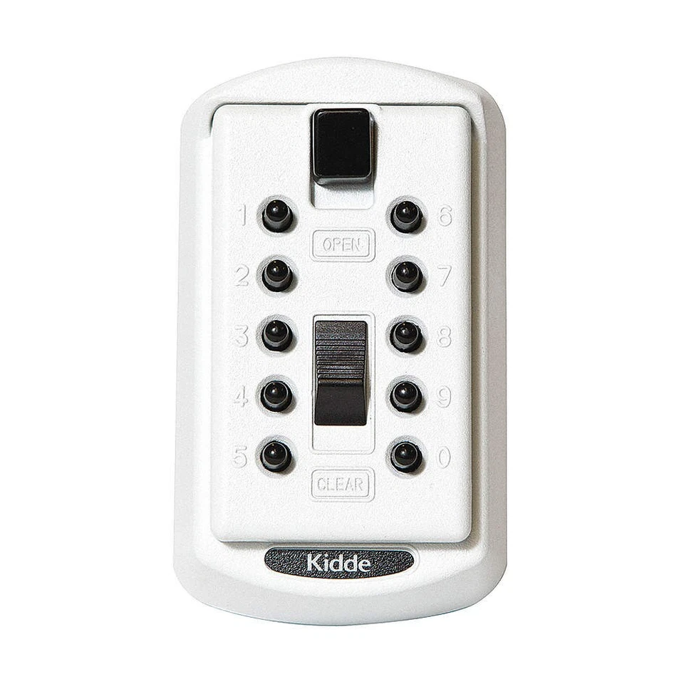 KIDDE 1413 Lock Box,White,Surface,PushButton,2 Keys 45EU95 - Image 1 of 1