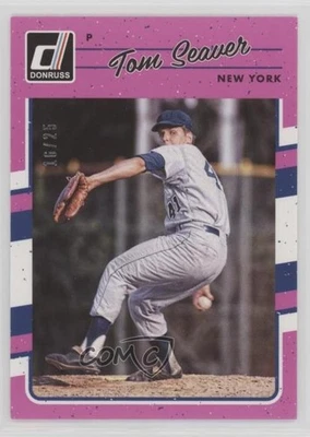 2017 Panini Donruss Pink Border /25 Tom Seaver #189 HOF - Image 1 of 2