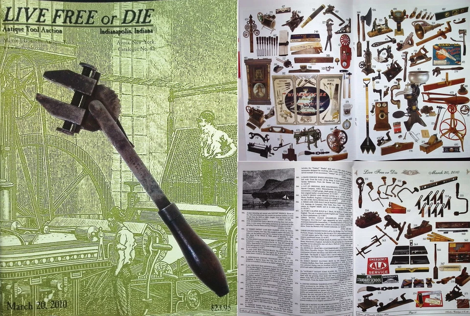 Catálogo de subasta de herramientas antiguas a todo color marzo 2010 con precios realizados Foto 1 de 1