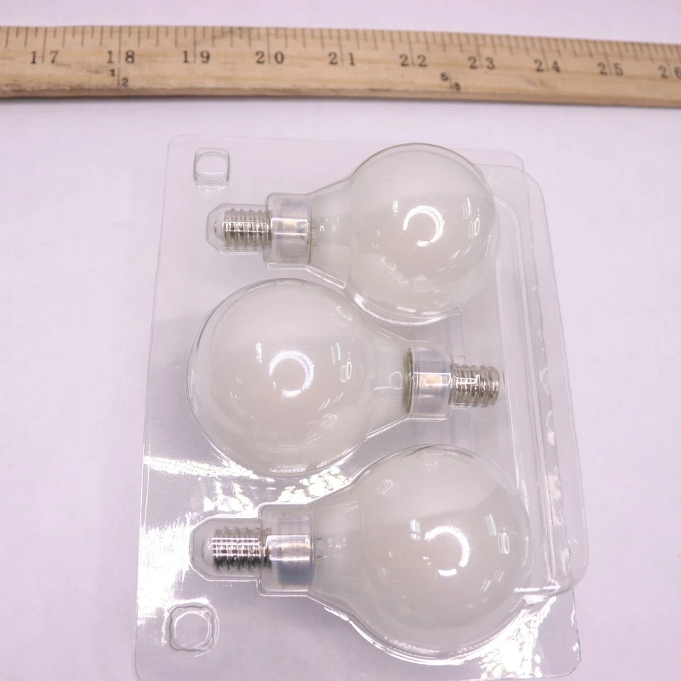 (3-Pk) EcoSmart LED Light Bulb Bright White 60W Equivalent G16.5F6E12930Z - Image 1 of 4