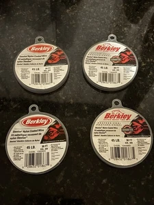 (4) Barkley Steelon Nylon Coated 45lb Wire 30FT (4) BRAND NEW - Picture 1 of 2