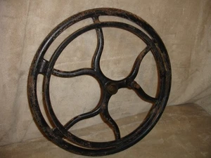 Antike 1870er REMINGTON Tret Nähmaschine Schwungrad für Display/Wiederzweck - Bild 1 von 17