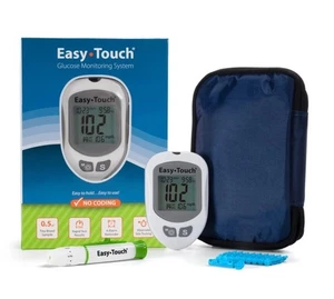 EasyTouch Glucose Monitoring System with 1 Meter 2 Pens Lancers Manual NEW - Picture 1 of 7