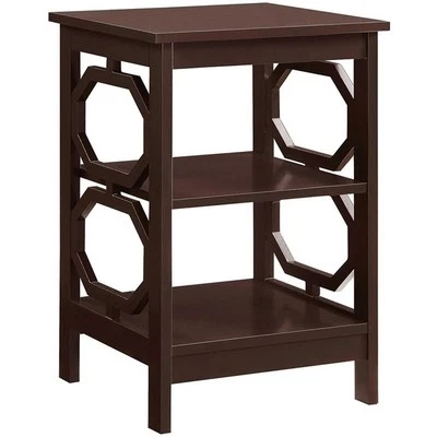 Convenience Concepts Omega 16" Square End Table in Espresso Wood Finish - Image 1 of 4