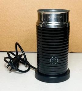 Nespresso Aeroccino 3 Milk Frother Model 3694. Black w/ Base Whisk NO LID - Picture 1 of 1