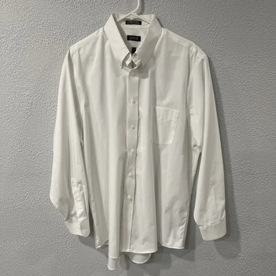 Arrow Wrinkle Free Shirt Mens 17 34 35 Regular White Cotton Button Up 34/35 - Image 1 of 4