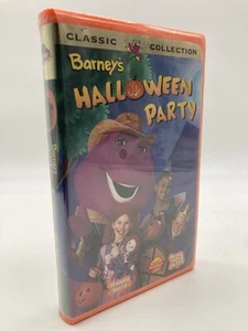 Barney's Halloween Party VHS 1998 Clamshell **SEALED NEW** - Foto 1 di 8