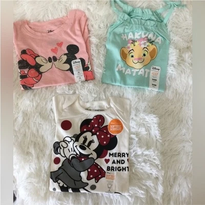 Disney Jumping Beans girl bodysuit 3 month tank 24 month tee 18 month - Image 1 of 4