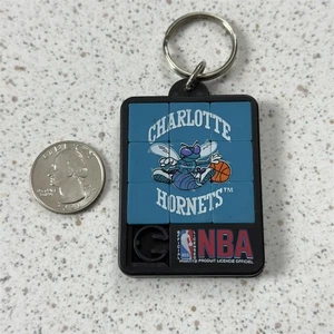 Vintage Charlotte Hornets 1994 NBA Puzzler Slider Keychain Key Ring #52902 - Picture 1 of 2