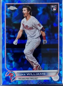 2022 Topps Chrome Sapphire Luke Williams RC #62 Philadelphia Phillies Rookie - Bild 1 von 2