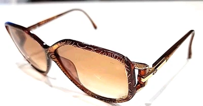 Gafas de sol Christian Dior 2498 lentes pegadas marrón dorado mariposa 62-10 125 leer Foto 1 de 4