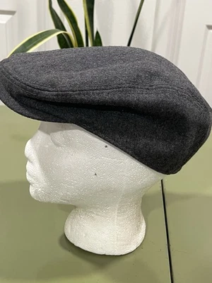 Daniel Cremieux Colección Gris Lana Completamente Forrada Newsboy Cabbie Gorra Plana L/XL Foto 1 de 4
