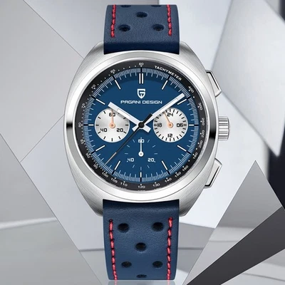 PAGANI DESIGN  Sports Chronograph VK63 Quartz Men's Watch AR Sapphire 10ATM - Image 1 of 4