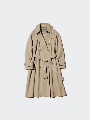 (PERGUNTE disponibilidade primeiro) Trench coat UNIQLO ajuste relaxado 482271 novo - Imagem 1 de 4
