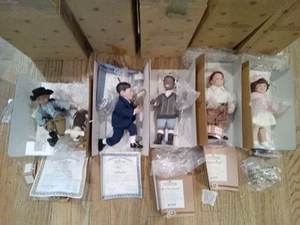 Set Of Six Ashton Drake Galleries “The Little Rascals”  Porcelain Dolls + Petey  - Picture 1 of 8