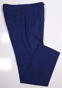 John Varvatos Herren königsblau gewebte Wolle Anzughose Hose Bedford 32x31 - Bild 1 von 7