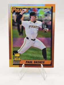 2025 Topps Chrome 1990 35th Paul Skenes #90CB-13 Pittsburgh Pirates Rookie Cup - Picture 1 of 2