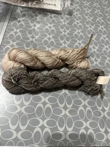 Sanjosilk Yarn- Lot Of 2- 50 G Ea - Lace Weight- 100% Silk - Picture 1 of 5