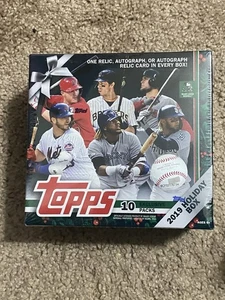 2019 Topps Holiday Baseball Sealed Mega Box Factory Sealed - 10 Packs - Picture 1 of 2