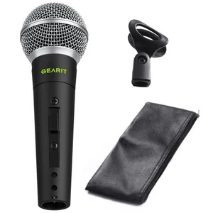 Dynamic Cardioid Vocal Stage Microphone with On/Off Switch, Mic Clip, and Zip... - Picture 1 of 7