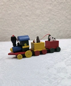 Vintage Holzeisenbahn Weihnachtsschmuck  - Bild 1 von 8