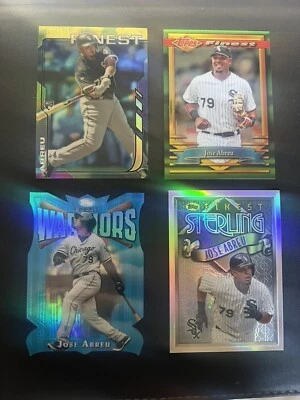 2014 Topps Finest JOSE ABREU 4 Rookie Card Lot Refractor Warriors Sterling - Image 1 of 3