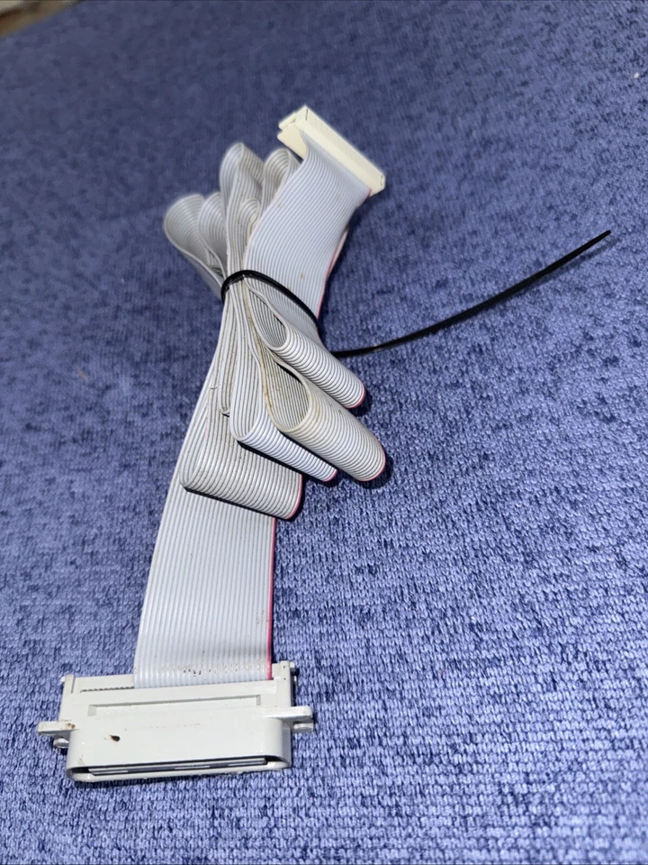 🍏Parallel Printer Cable-  Apple II, Tandy, Coleco ADAM, IDC 26 pin - Centronics - Image 1 of 3