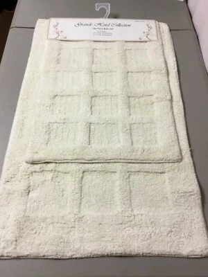 Chesapeake Merchandising Grande Hotel Coll. 2 pc. Cotton Bath Mat Rug Set #53V - Image 1 of 3