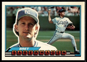 1989 Topps Big #6 Bret Saberhagen Very Good