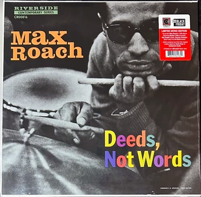 MAX ROACH Deeds, Not Words (Mono) RSD - NEW Sealed Black Vinyl 180g - Image 1 of 2